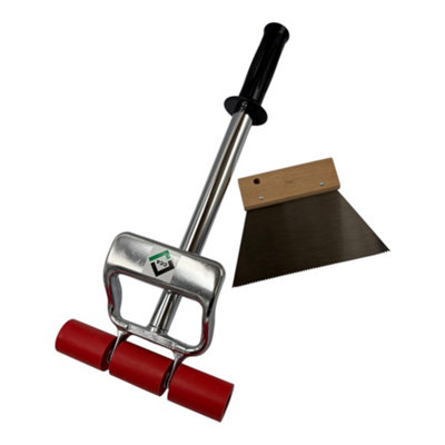 Cca Fan Spreader 18Cm And Amtico Karndean Floor Vinyl Roller Lvt  Flooring Kit. from B&Q