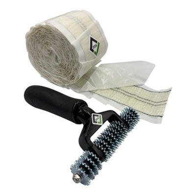 Cca Carpet Join Bundle. 5 Inch Star Wheel Seam Roller And 30Ft9.2Mtr Double Sided Joining Tape Diy Repair Kit from B&Q