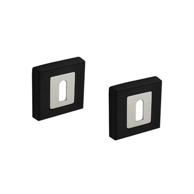 B&Q - DecoranddecorSquare Keyhole Cover EscutcheonDuo Finish