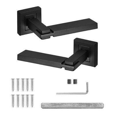 DecoranddecorInternal Door HandlesBlack Door Handle SetDoor Lever HandlesPairNexus Range from B&Q