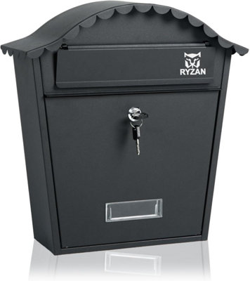  - Ryzan Wall Mounted Waterproof Mailbox Steel Post Box Classic Design
