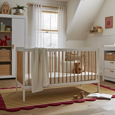 CuddleCo Nola Cot BedWhite & Natural from B&Q