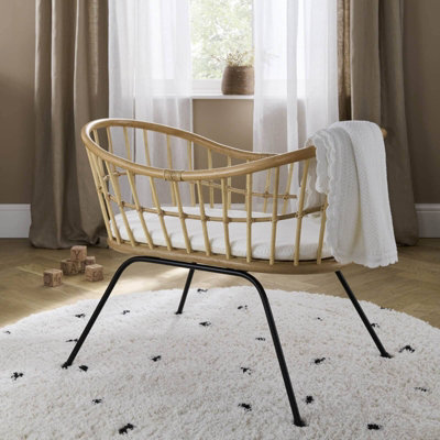 B&Q -  Aria Wave Baby CribMattress Included