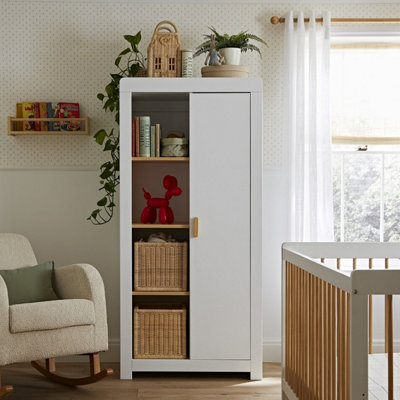 CuddleCo Nola Signature WardrobeWhite & Natural from B&Q