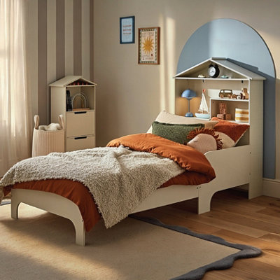 Play House Single Bed with Storage - Pebble - Image 3