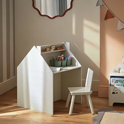 CuddleCo - Play House Storage Desk with Easel and Chair - Cream - Image 5