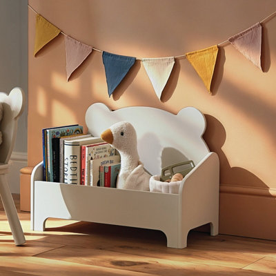 B&Q -  Play House Bear Book Storage In Pebble