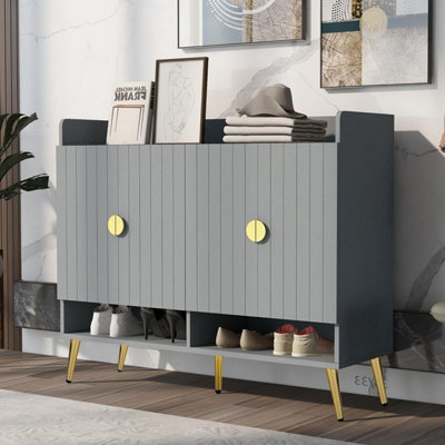 Hygrad Built to Survive Modern Shoe Storage Cabinet Hallway Display Storage Cabinet from B&Q