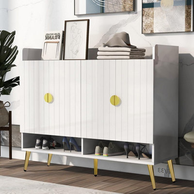 Hygrad Built to Survive Modern Shoe Storage Cabinet Hallway Display Storage Cabinet from B&Q