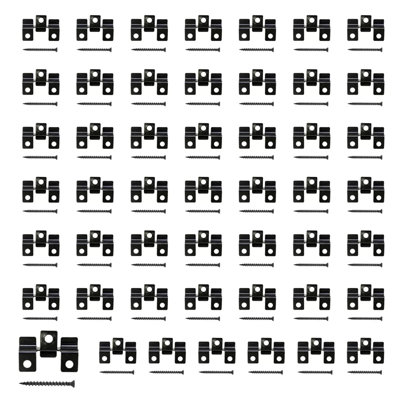 Hygrad Built to Survive Pack Of 50 Composite Decking Clips Hidden Fasteners Steel/plastic Starter Clips from B&Q