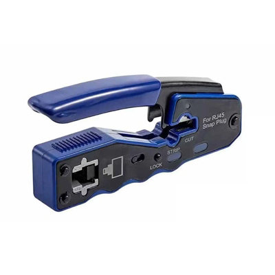 Rj45 Ez Pass Through Pro Hd Crimping Tool Crimper Cat 5 5E 6 7 Connectors from B&Q