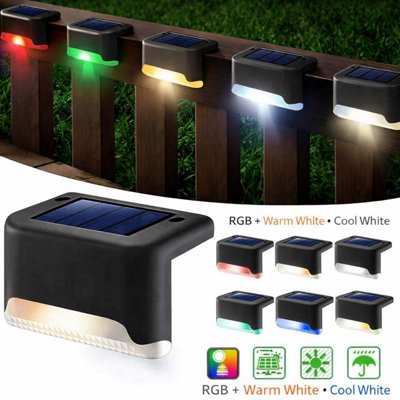 B&Q -  16 Pack Solar Led Deck LightsCold WhitePatio Garden Pathway Stairs Fence