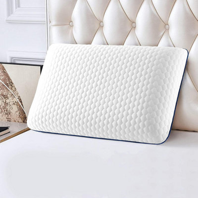 Bedbric Cooling Gel Infused Orthopedic Memory Foam Pillow For Neck Pain For Side, Stomach And Back Pack Of 2