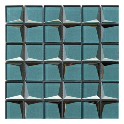 Stargazer Teal Mosaic TileHouse Of Mosaics Luxe from B&Q