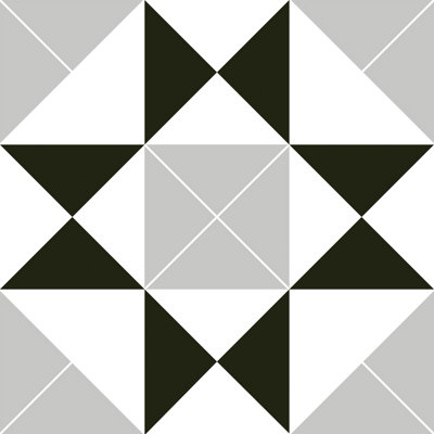 House of Mosaics Diamond Grey Mix 20X20 Wall & Floor Tile Sample from B&Q