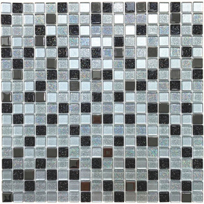 House of Mosaics City Glitter MixPeel And Stick Mosaic Tile Sample from B&Q