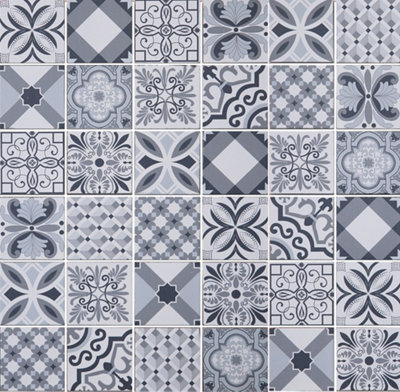 3D Spiro Mosaic TileHouse Of Mosaics Sample from B&Q