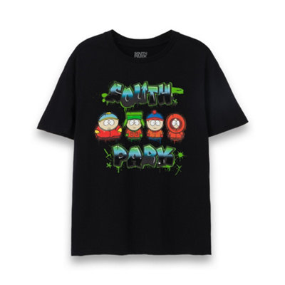 Vanilla Underground South Park Mens Black Graffiti Logo Short Sleeved T-Shirt (Xx-Large) from B&Q