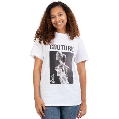Vanilla Underground Barbie Womens White Barbie Doll Couture Graphic Short Sleeved T-Shirt (Small) from B&Q