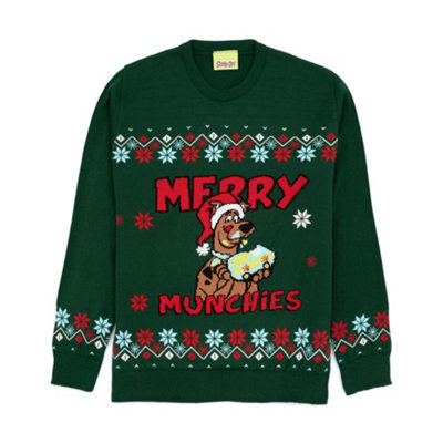 Vanilla Underground Scooby Doo Mens Green Character Christmas Jumper (Small) from B&Q