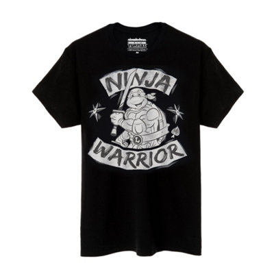 Teenage Mutant Ninja Turtles (Small) Short Sleeved T-Shirt (Mens Black) - Image 3