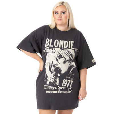 Vanilla Underground Blondie Womens Grey Character Oversized Short Sleeved T-Shirt (X-Large) from B&Q