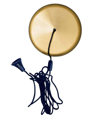 Taps2Traps Brushed Brass Effect 6A 2 Way Bathroom Light Pull Switch With Black Cord And Toggle from B&Q
