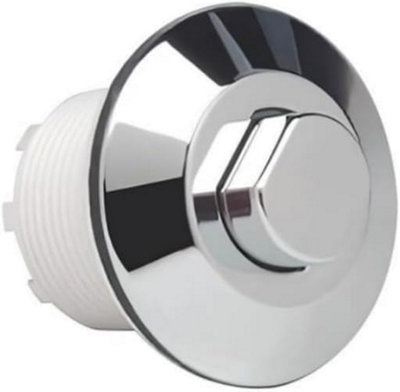 Taps2Traps Chrome Toilet Air Flush Button Fits Grohe Adagio Cisterns 38488000 Replacement from B&Q