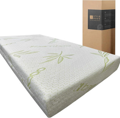 istyle mode 2" Bamboo Memory Foam Mattress Topper For Single Bed (90Cm X 190Cm + 2.5Cm) from B&Q