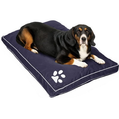 istyle mode Super Soft Cosy Blue Extra-Large Dog Beds Cushion Water Resistant Mattresses Washable Zipped Cover With Cushion from B&Q