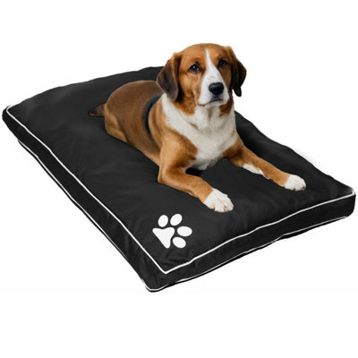 istyle mode Super Soft Cosy Black Large Dog Beds Cushion Water Resistant Mattresses Washable Zipped Cover With Cushion from B&Q