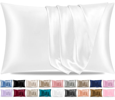 Pamposh Satin Silk Pillowcases For Hair And Skin Pack Standard With Envelope Closure Pcs Pillowcases Size 2