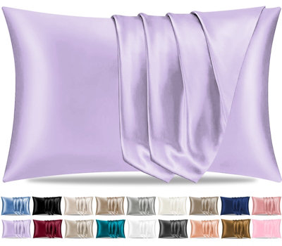 Pamposh Satin Silk Pillowcases For Hair And Skin Pack Standard With Envelope Closure Pcs Pillowcases Size 2
