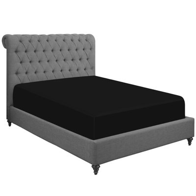 Pamposh Super King Fitted Sheet  Durable Elastic Bed Sheets Premium Brushed Microfiber Superking Fitted Sheet Oekotex Certified from B&Q