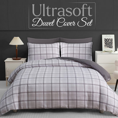Pamposh Super King Duvet Set Brushed Microfiber Super King Duvet Cover Hypoallergenic With Zipper Closure For All Seasons from B&Q