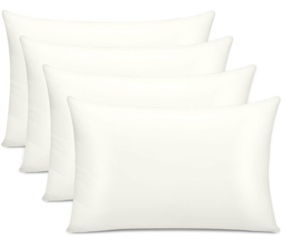 Pamposh 400 Thread Count Egyptian Cotton Pillow Cases Pack Breathable Ultrasoft Pillow Covers Size 4