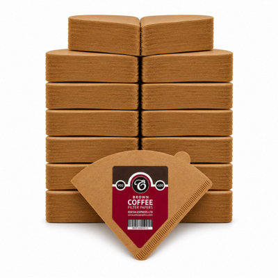 Edesia Espress 1500 Size V02 Brown Coffee Filter Paper ConesV ShapedCompatible With Hario