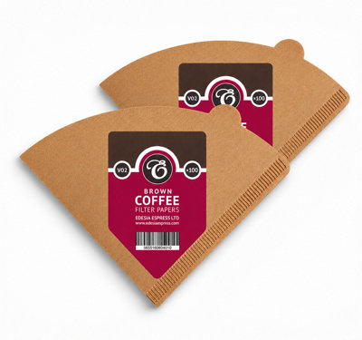 Edesia Espress 200 Size V02 Brown Coffee Filter Paper ConesV ShapedCompatible With Hario