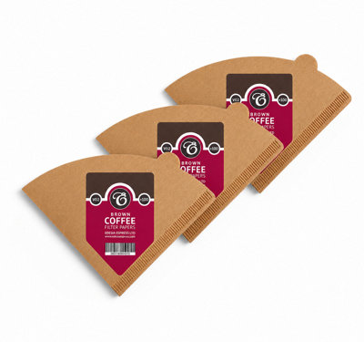 Edesia Espress 300 Size V02 Brown Coffee Filter Paper ConesV ShapedCompatible With Hario