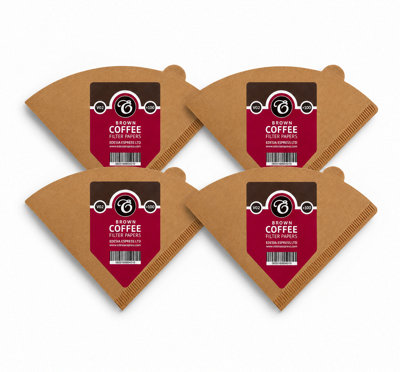 Edesia Espress 400 Size V02 Brown Coffee Filter Paper ConesV ShapedCompatible With Hario