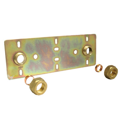 Betley Butterfly Shower Fixings Plate Concealed For Exposed Bar Valve 150mm from B&Q