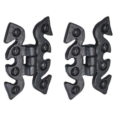 Betley Butterfly Antique Black Cabinet Butterfly 70mm Hinges1 Pair Cupboard Snake Hinge With Fixings from B&Q