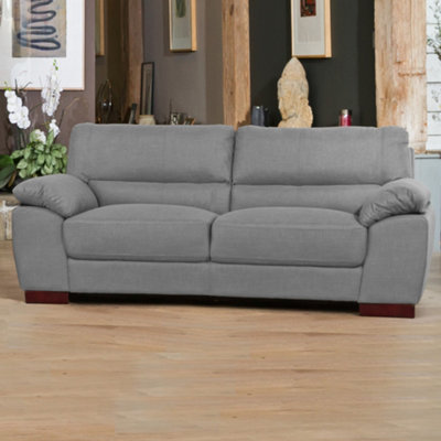 Westbrook 3 Seat Fabric SofaGrey from B&Q