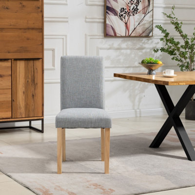 Maiolo Fabric Dining ChairsSet Of 2Grey from B&Q