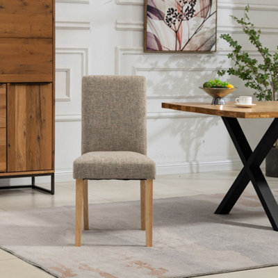 Maiolo Fabric Dining ChairsSet Of 2Brown from B&Q