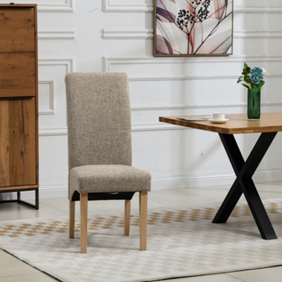 Rimini Fabric Dining ChairsSet Of 2Brown from B&Q