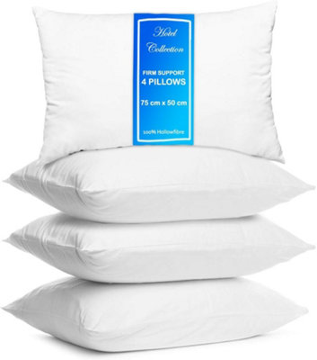 Tt Threadtrade Soft Pillows Bounce Back 75 X 50 Cm Anti Allergic Hollowfibre Breathable Pack Of 4 from B&Q