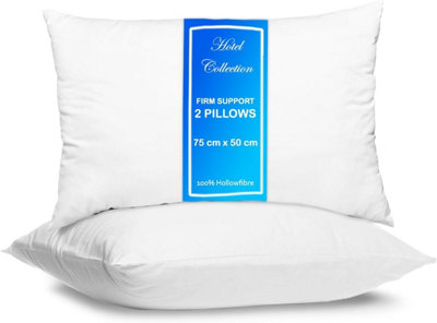 Tt Threadtrade Soft Pillows Bounce Back 75 X 50 Cm Anti Allergic Hollowfibre Breathable Pack Of 2 from B&Q