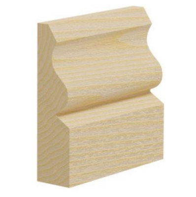  - Ogee Pine Skirting Boards 70mm X 20mm X 4M. 4 Lengths In A Pack