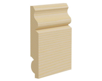  - Ogee Pine Skirting Boards 145mm X 20mm X 3.9M. 4 Lengths In A Pack